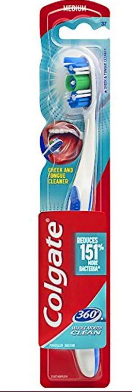 24 Pieces Colgate Toothbrush 1ct 360 Medium - Toothbrushes and Toothpaste
