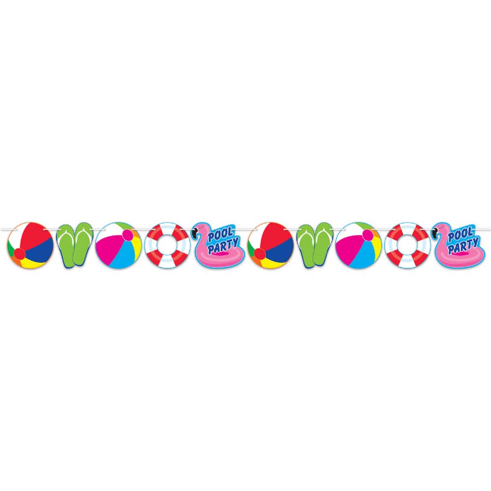 12 pieces of Pool Party Streamer