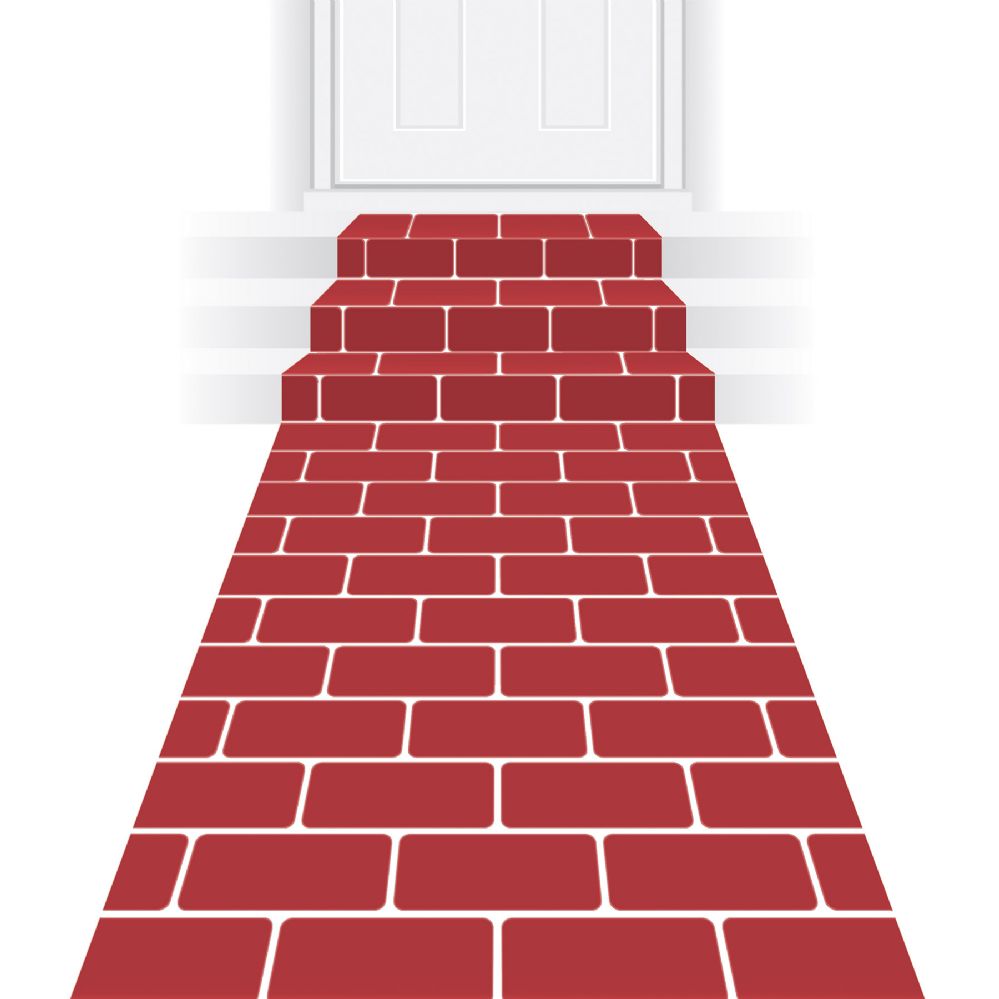 6 pieces of Red Brick Runner
