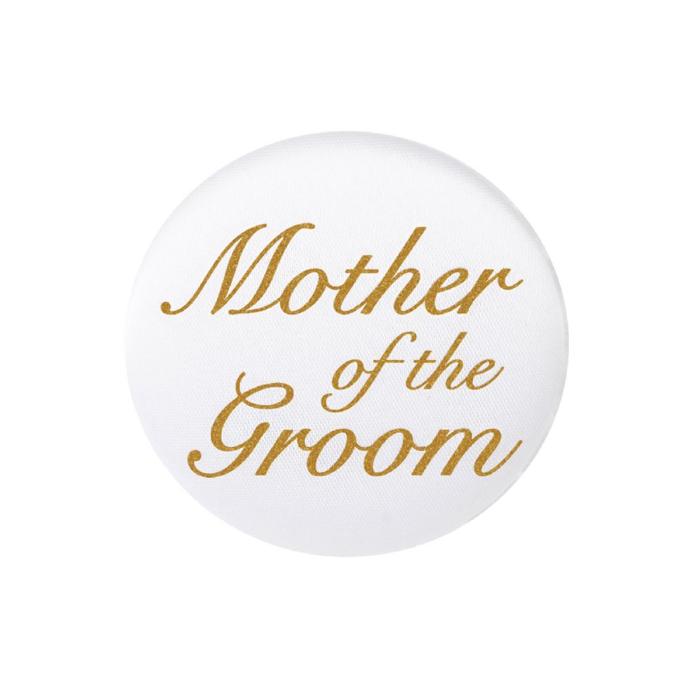 6 pieces of Mother Of The Groom Satin Button