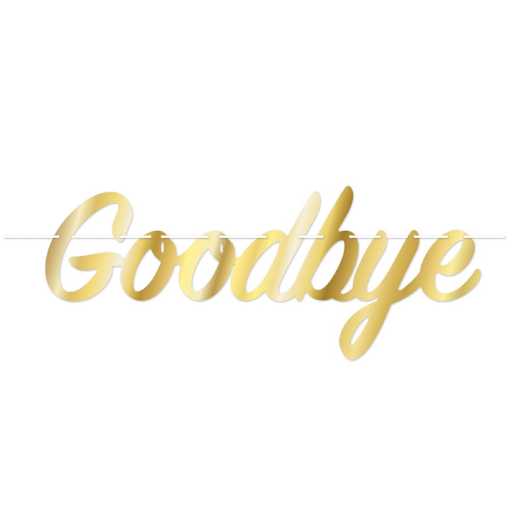 12 pieces of Foil Goodbye Streamer