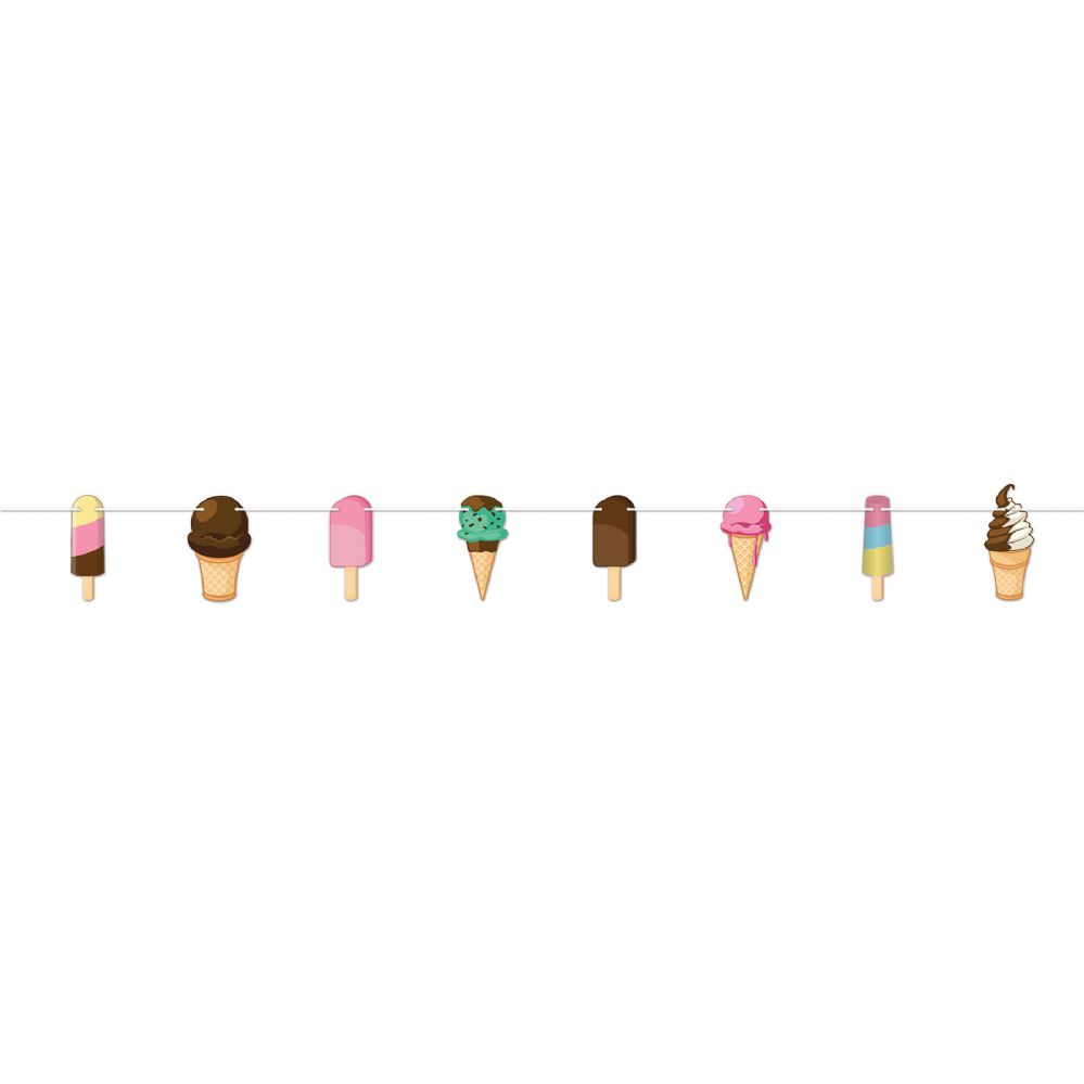 12 pieces of Ice Cream Streamer