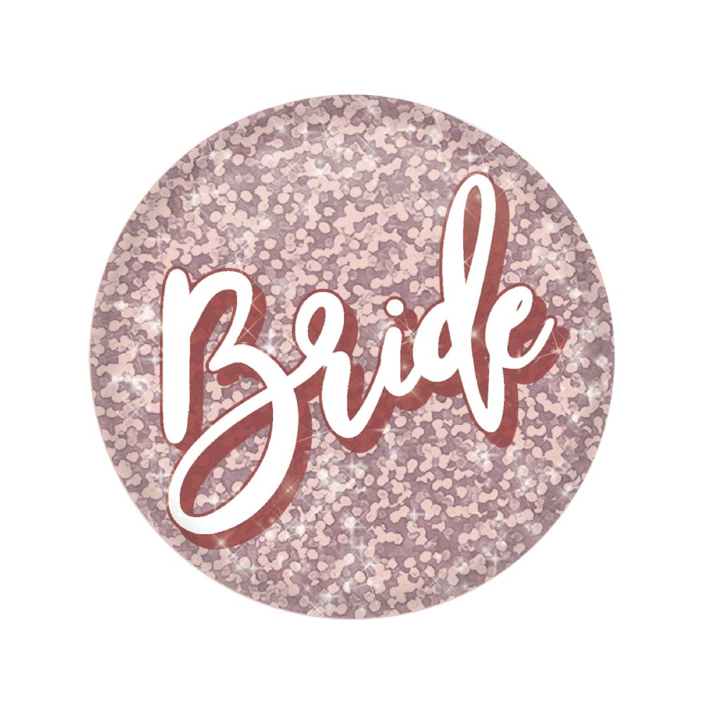 6 pieces of Bride Button