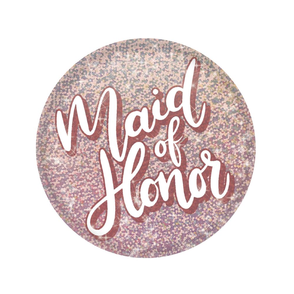 6 pieces of Maid Of Honor Button