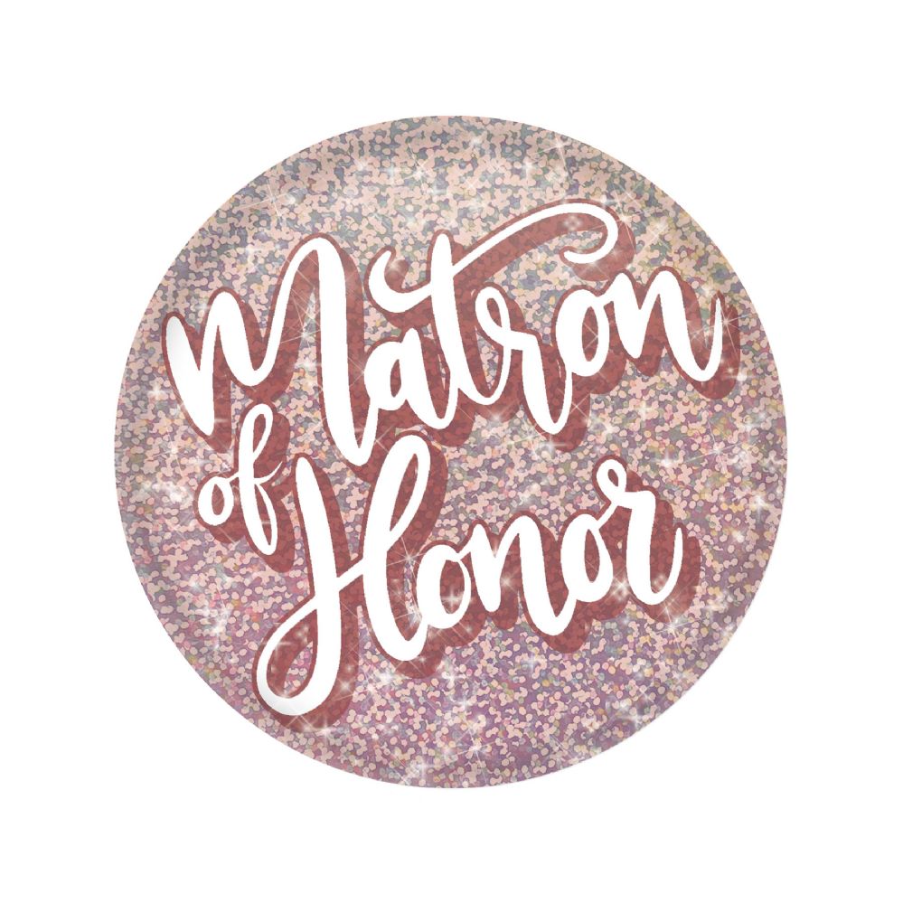 6 pieces of Matron of Honor Button