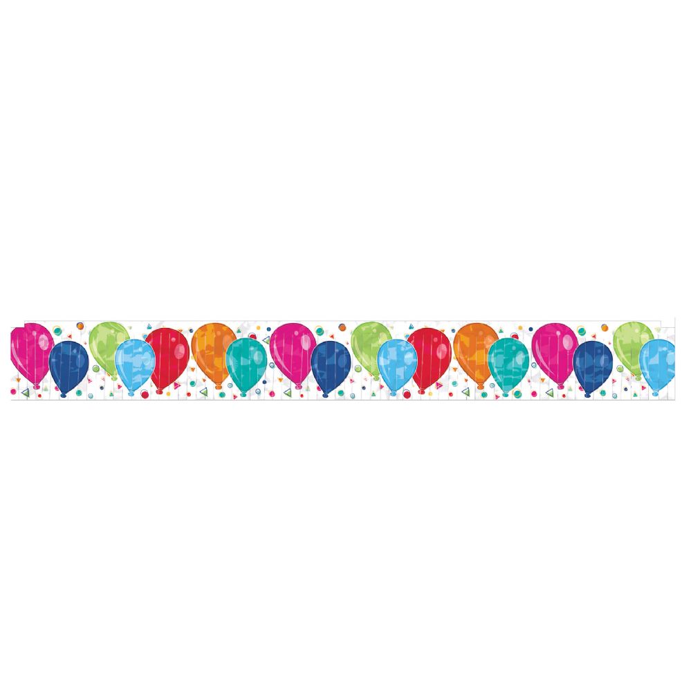 12 pieces of Metallic Balloons Fringe Banner