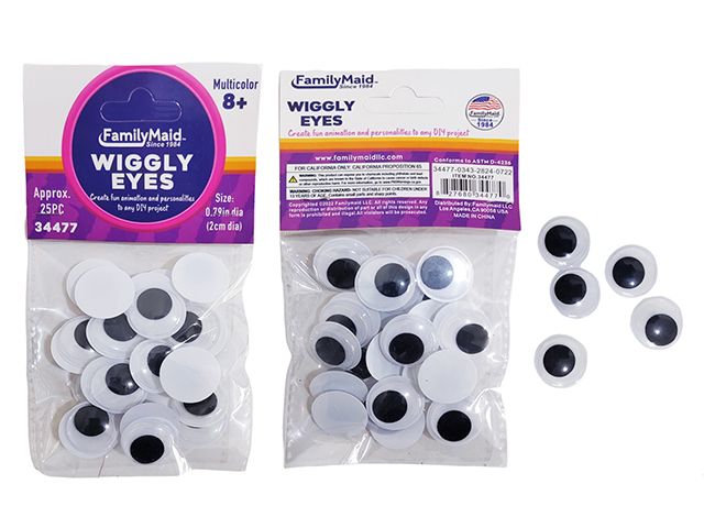 144 Pieces of Wiggly Eyes 25pc
