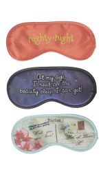 144 Pieces of Printed Sleep Mask Assorted