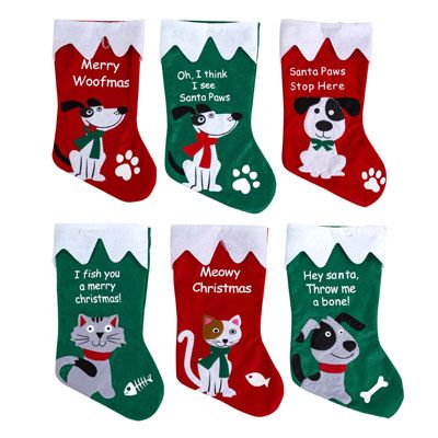 48 Pieces of Christmas Pet Stocking With Funny Sayings