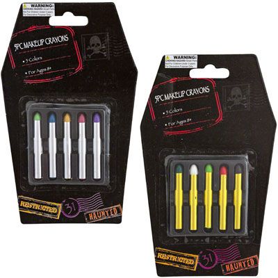 48 Pieces of Makeup Crayon Kit 5pc 2ast Basic/pearl Colors/blister Card