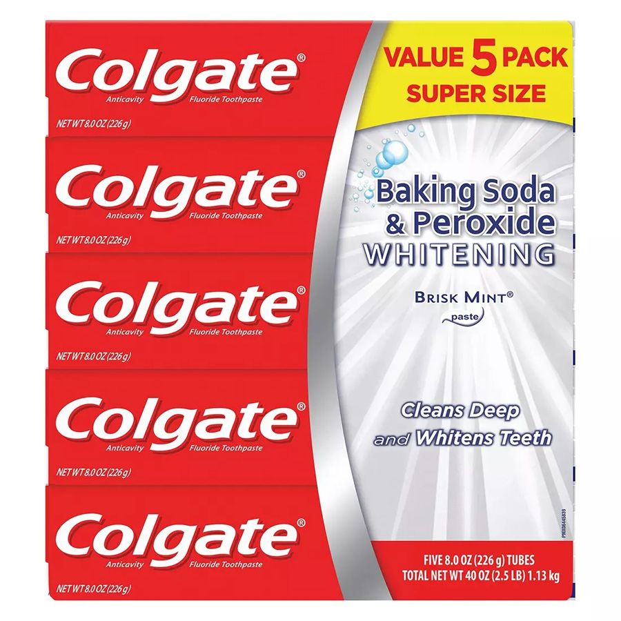 5 Packs of Colgate Toothpaste 8 Oz 5 Pk Baking Sodavalue Pack