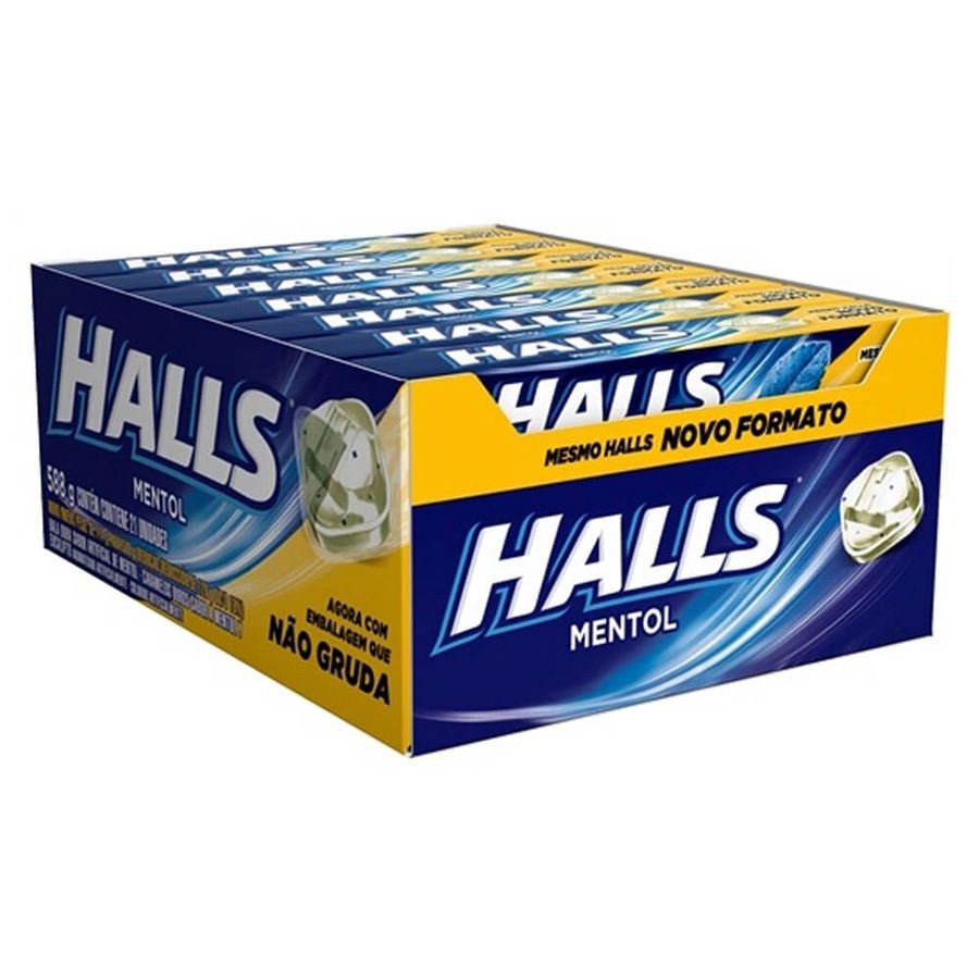 21 Pieces of Halls Cough Drops 10 Ct Menthol