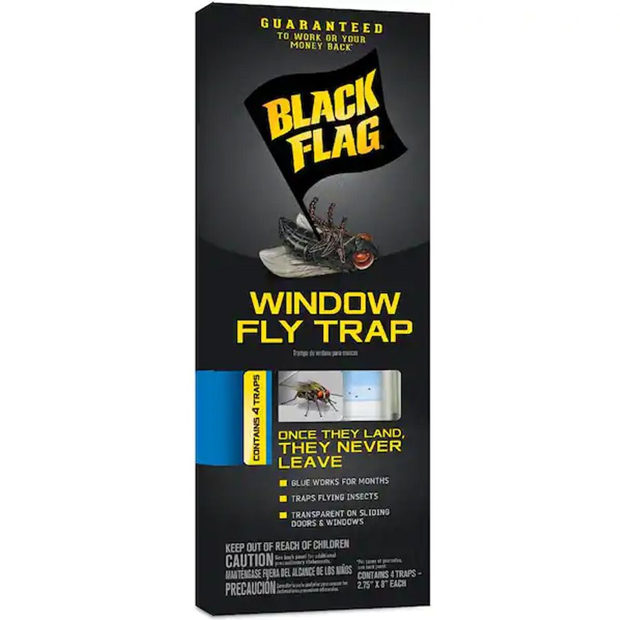 24 pieces of Black Flag Window Fly Trap 4 ct