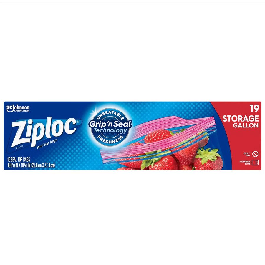 12 pieces of Ziploc Freezer Bag 19ct Grip N