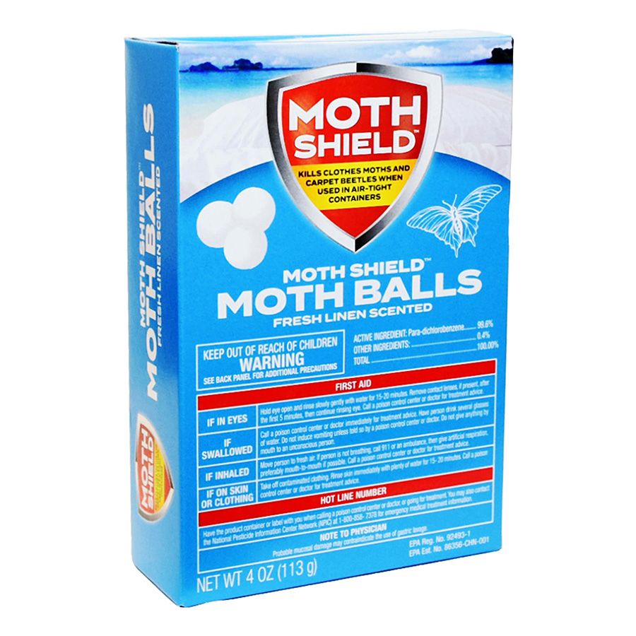 24 pieces of Moth Shield Moth Balls 4 Oz Fresh