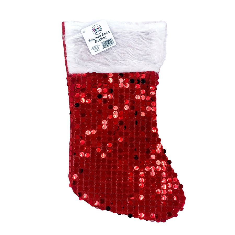 48 pieces of Sequin Christmas Stocking 17 Inch