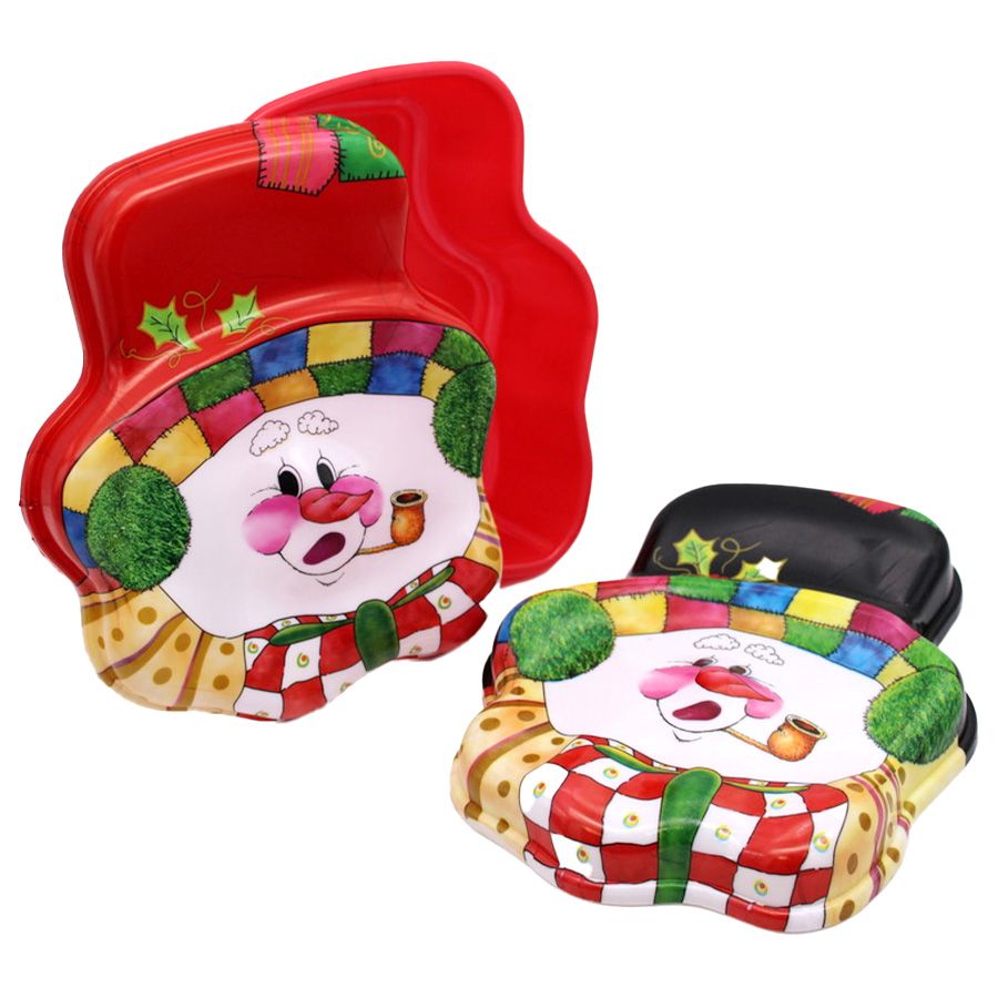 48 pieces of Party Solution Snowman Container 7 X 5.75in Assorted Designs