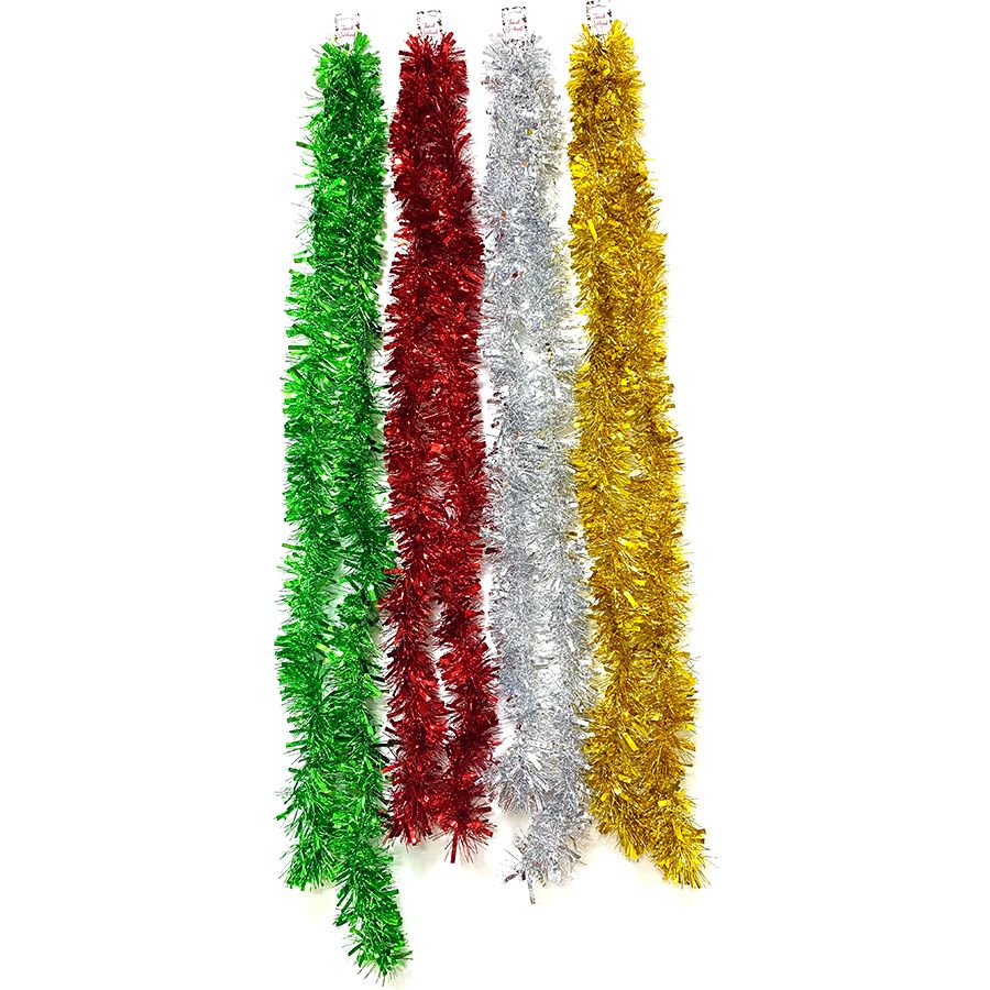 48 pieces of Party Solution Tinsel Garland 106 In Assorted Colors