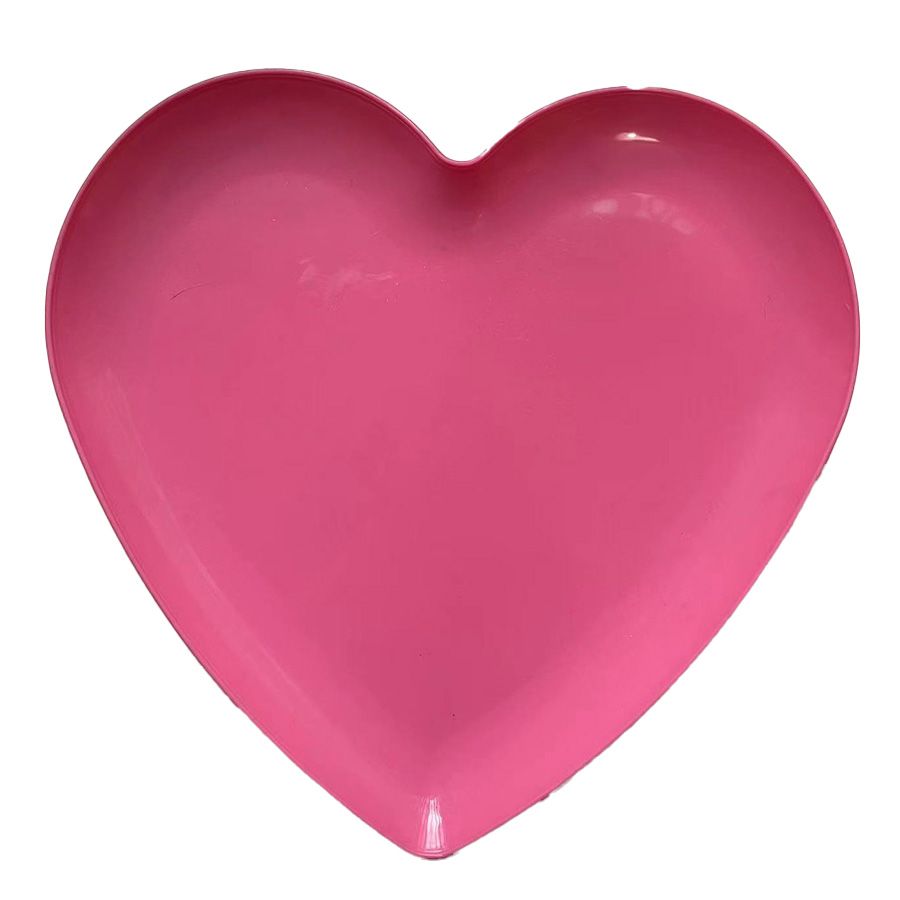 48 pieces Party Solution Tray 10.25 X 10 In Heart Shaped Plastic