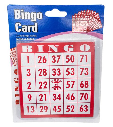 72 Pieces Bingo Cards 35pc - Playing Cards, Dice & Poker