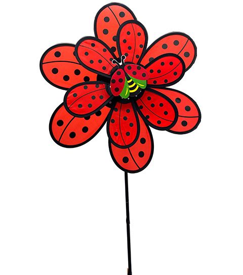 120 Pieces of Pinwheel With Lady Bug 36x96