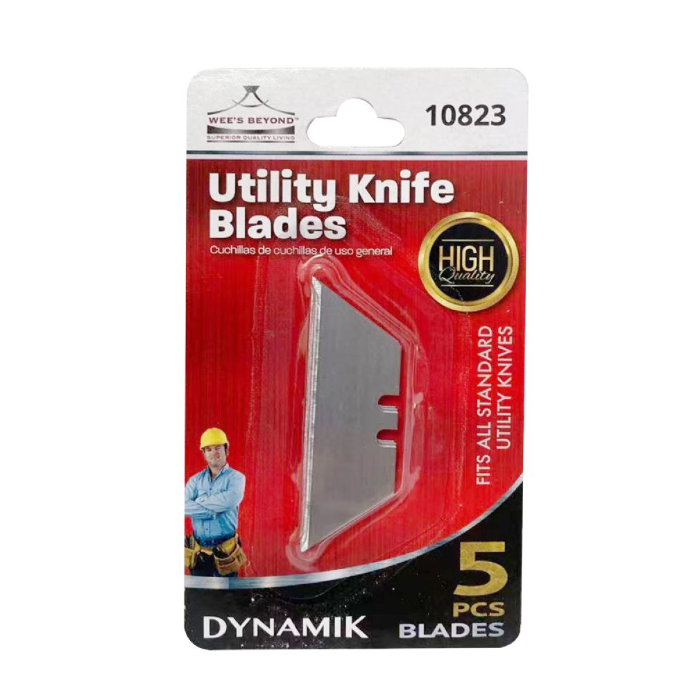 144 pieces of 5pc Utility Knife Blade Pack