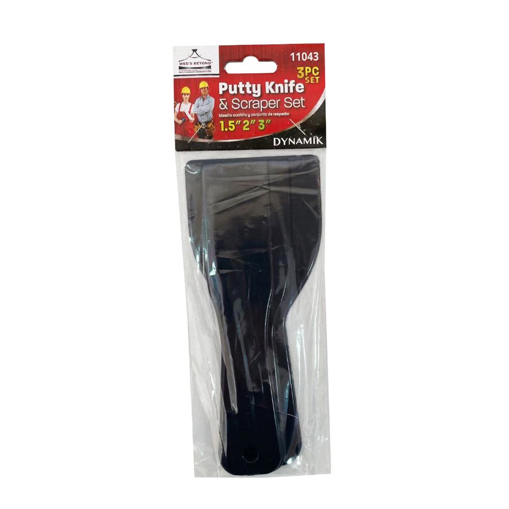 72 pieces of 3 Pc. Plastic Putty Knife Set