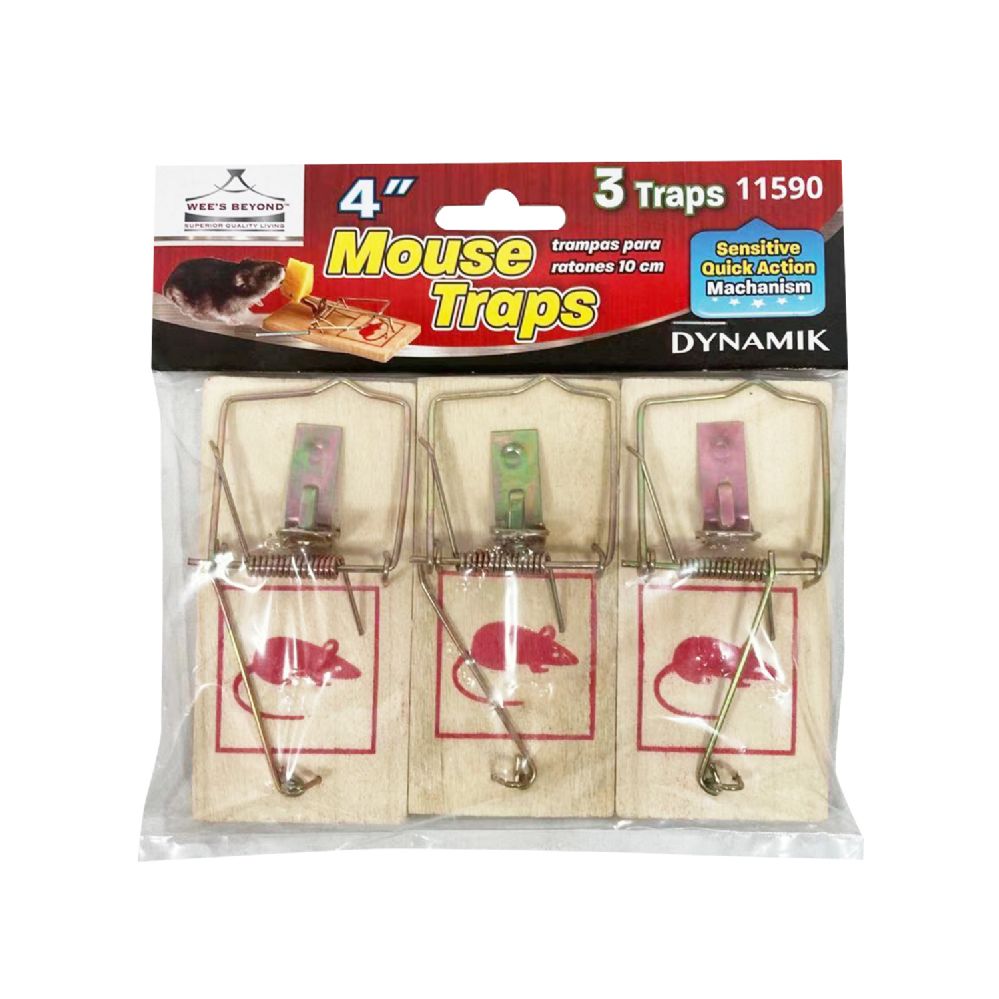 144 pieces 3pc Small Mouse Trap - Pest Control - at 