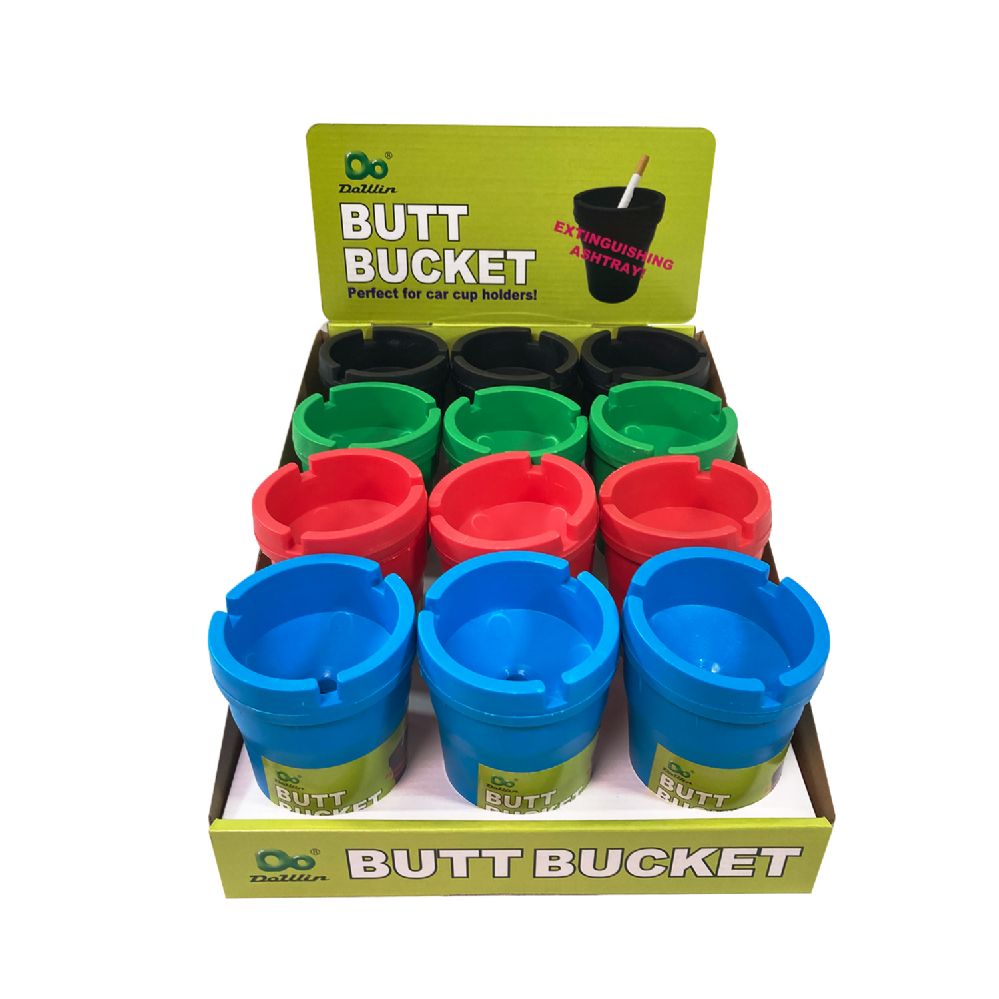 48 pieces of Butt Bucket. Assorted Color. Packed In 4 Displays.