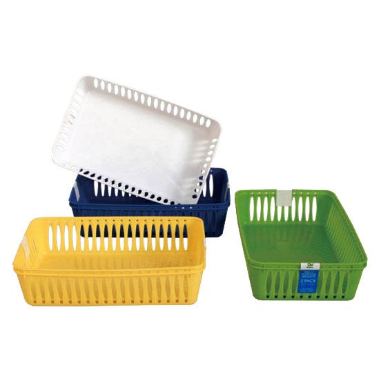 48 pieces of 2pk Multipurpose Basket, Asst. Colors (yellow, Green, Blue Pink)