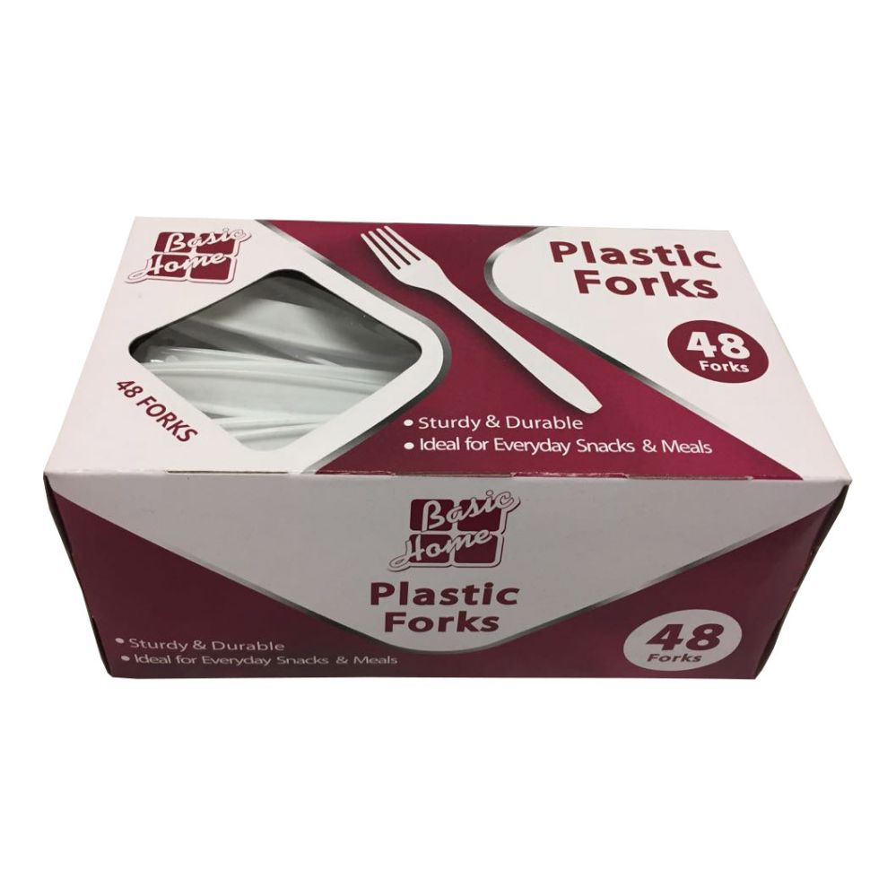 24 pieces of 48pk Plastic Forks, 24 Boxes/case