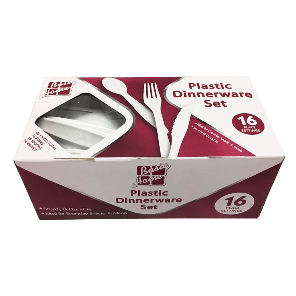 24 pieces of 48pk Plastic Cutlery, 24 Boxes/case