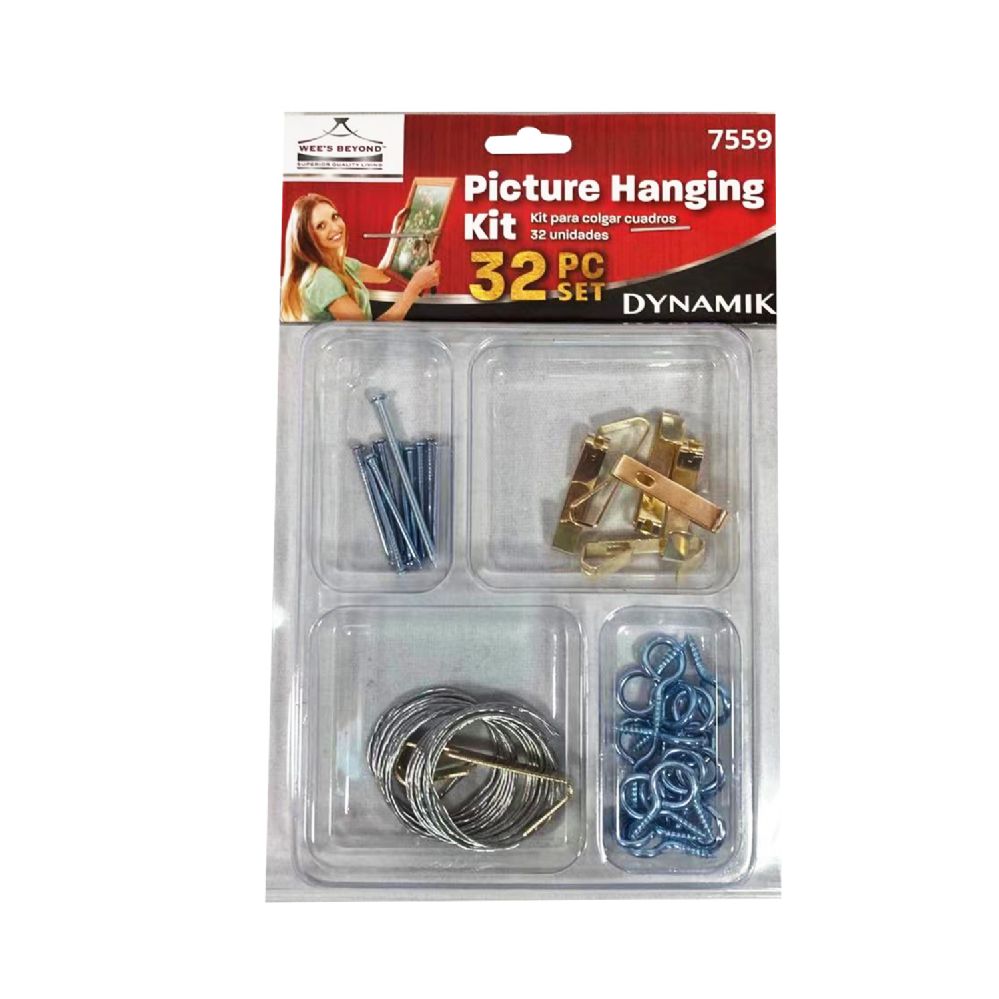 72 pieces of 32pc Picture Hanging Hook Assort.