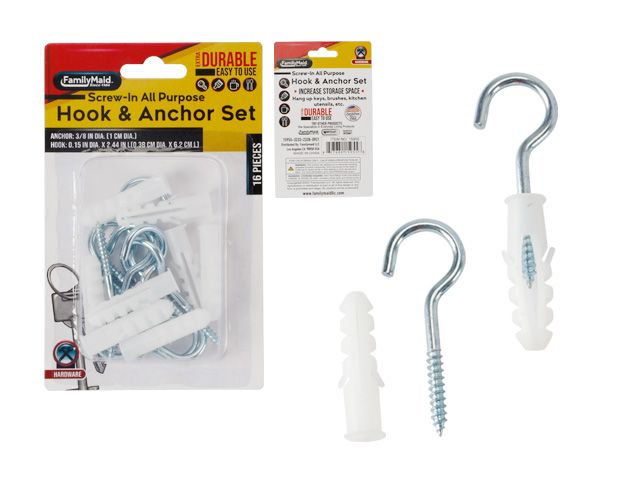 96 Pieces of Hook & Anchor Set 16pc
