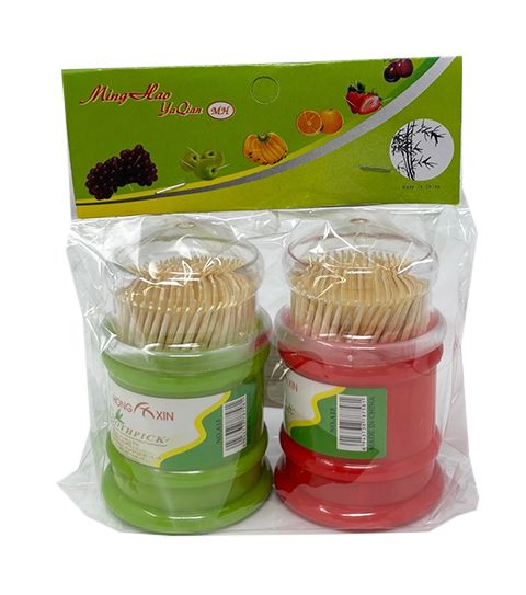 240 Pieces of 2pk 200pc Toothpick In Plast Container