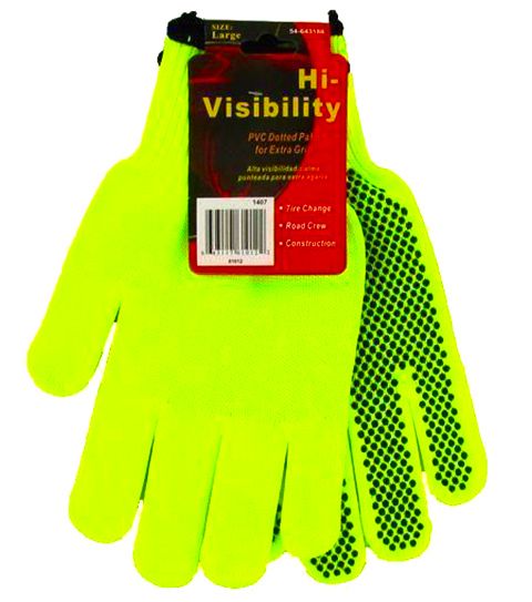 24 Pieces of High Visibility Work Glove Green