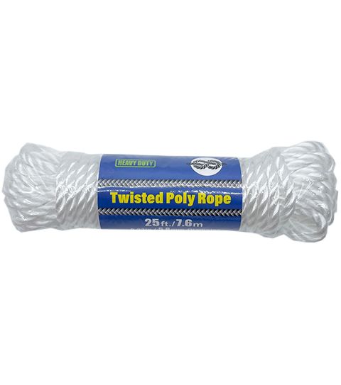 24 Pieces of 25ft Twisted Poly Rope