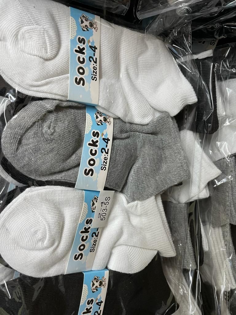 120 Pieces of Assorted Color Ankle Sock Size 2-4