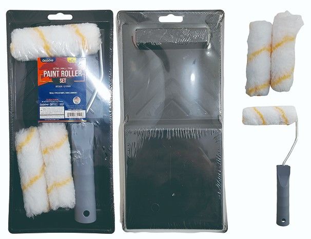 4pc Paint Roller Set. Tray