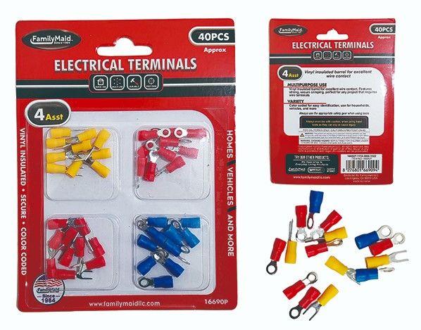 144 Pieces of Electrical Terminals 40pc