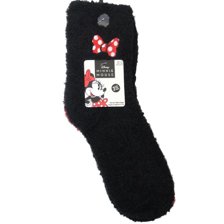 60 Pieces 2pk Minnie Cozy Socks Size 9-11 - Socks & Hosiery
