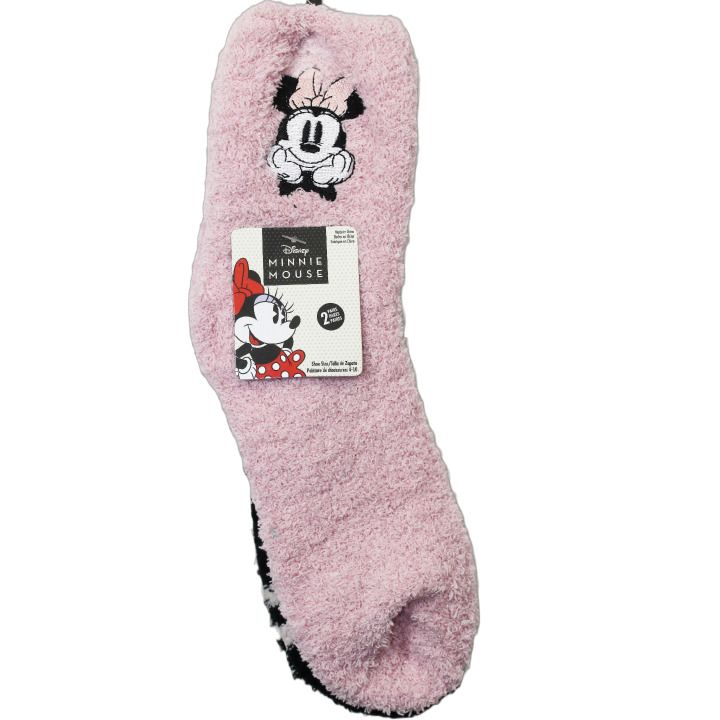 60 Pieces of 2pk Minnie Cutie Cozy Socks Size 9-11 C/p 60