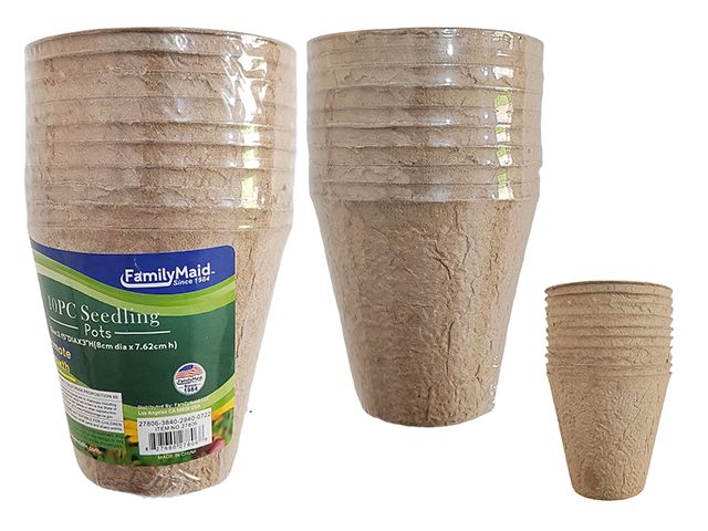 24 Pieces of 10pc Seedling Plant Pots Biodegrade