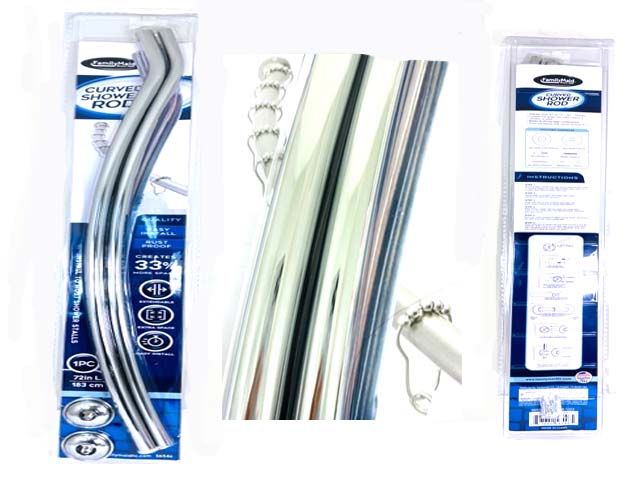 8 Pieces of Curved Shower Curtain Rod