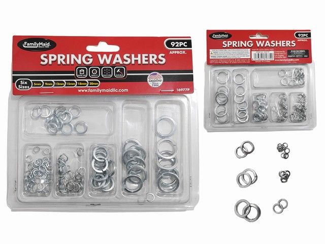 72 Pieces of Spring Washers 92pc