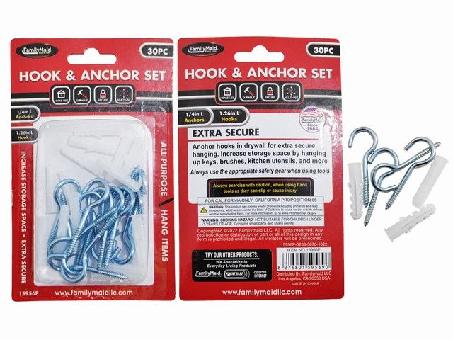 96 Pieces of Hook & Anchor Set 30pc