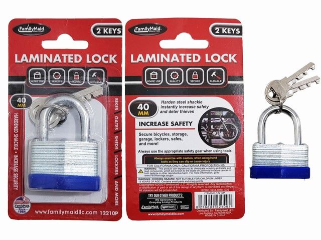 144 Pieces of Lock Laminated 40mm