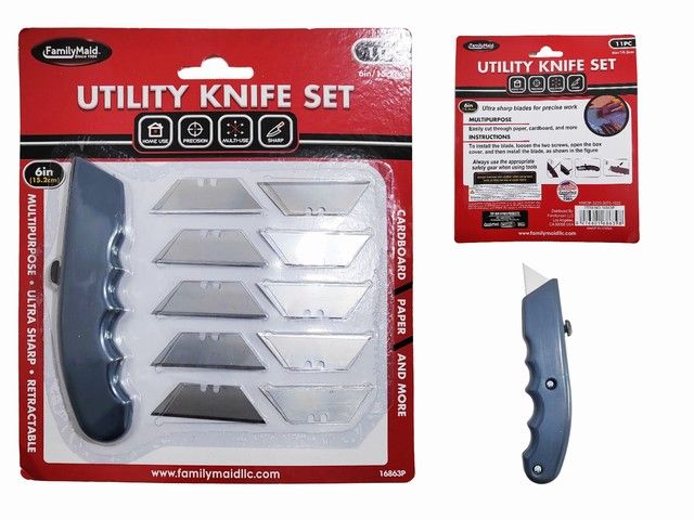96 Pieces of Utility Knife Set 11pc
