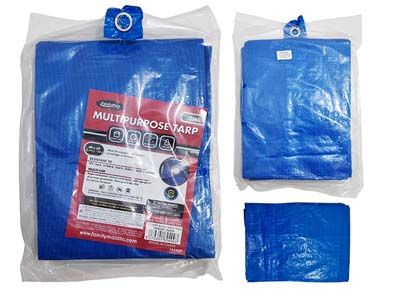 96 Pieces of 4' X 6' Tarp With 4 Grommets In Blue