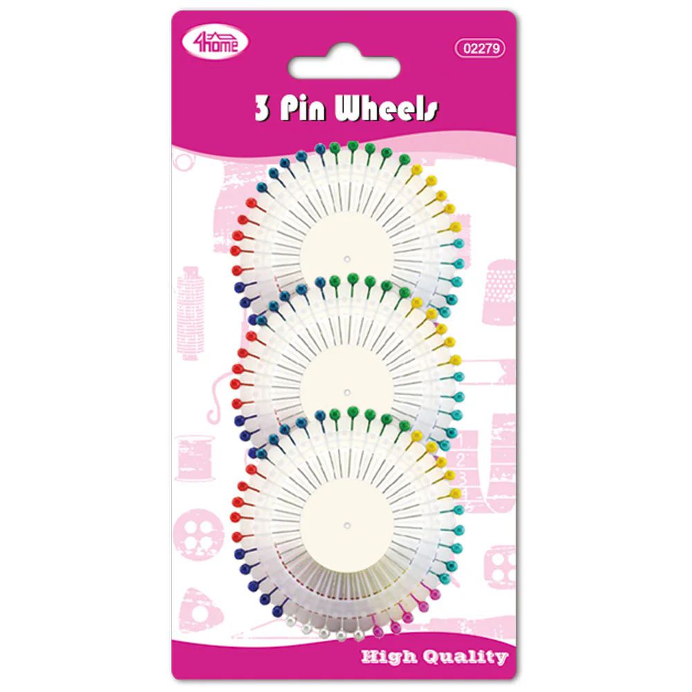 24 Pieces of 3pc Pin Wheels